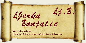 LJerka Banjalić vizit kartica